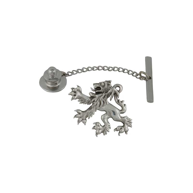 Scottish Lion Tie Tack, Sterling Silver