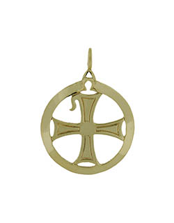 Chi-Rho Pendant, 14 kt. Gold