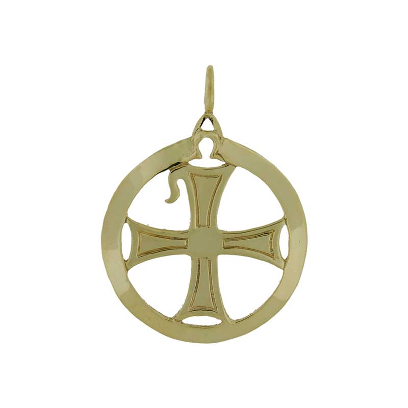 Chi-Rho Pendant, 14 kt. Gold