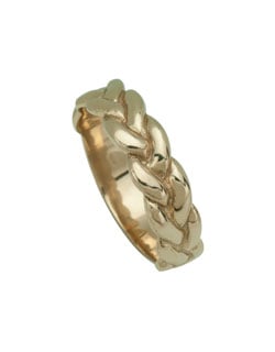 Gold Trinity Ring, Sizes 7-1/2 - 12