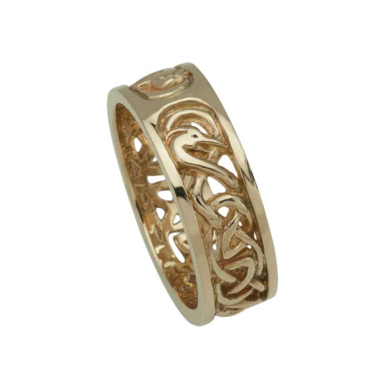 Celtic Wedding Ring, Yellow Gold