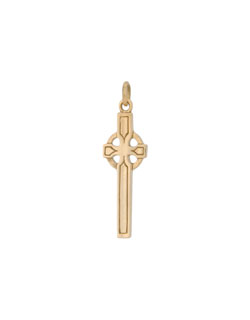 Gold Croes Hir Necklet