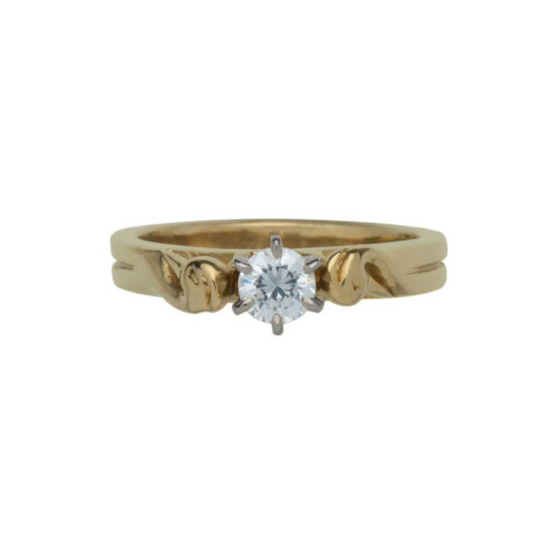 Celtic Engagement Ring 1/3 ct Diamond