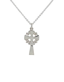 Nevern Cross Pendant, Sterling Silver