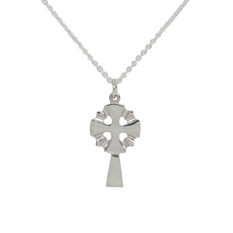 Nevern Cross Pendant, Sterling Silver