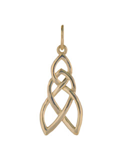 Celtic Pathway Pendant, 14 kt. Gold