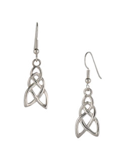 Celtic Pathway Earrings, Sterling