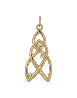 Tlws Olwen Pendant, 14 kt. Gold