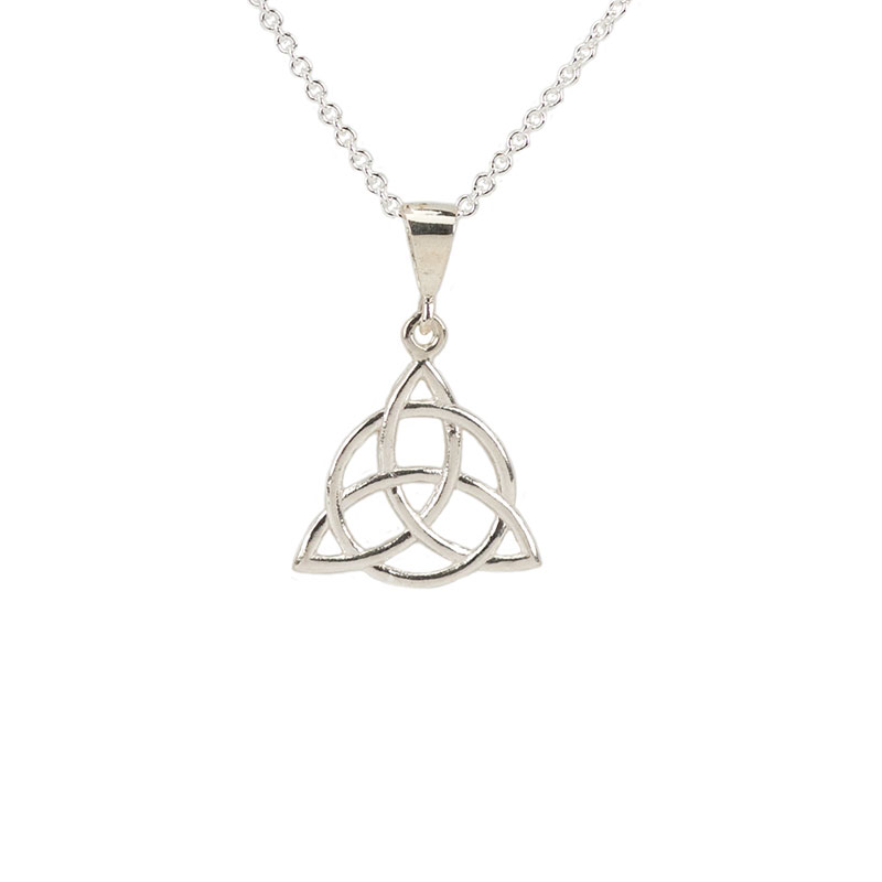 Trinity Circle Necklet, Sterling Silver