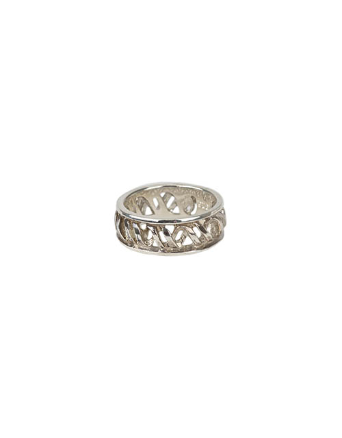 Double Helix Wedding Band, Silver