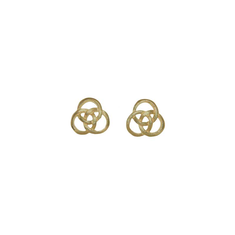 Triple Circle Earrings, 14 kt. Gold