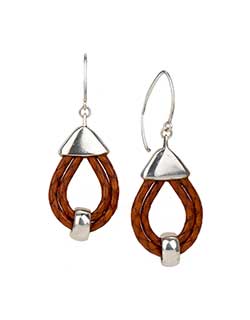 Leather Drop Earrings