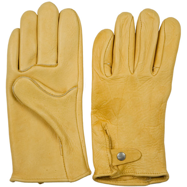 Gold Elkskin Motorcycle Glove