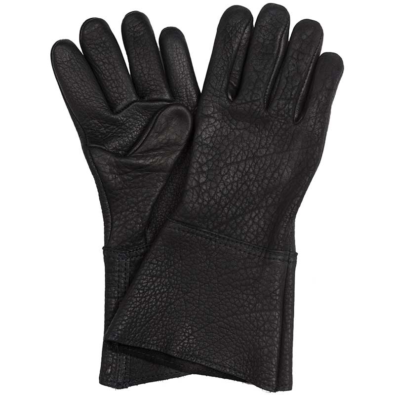 Bison Leather Gauntlet, Black