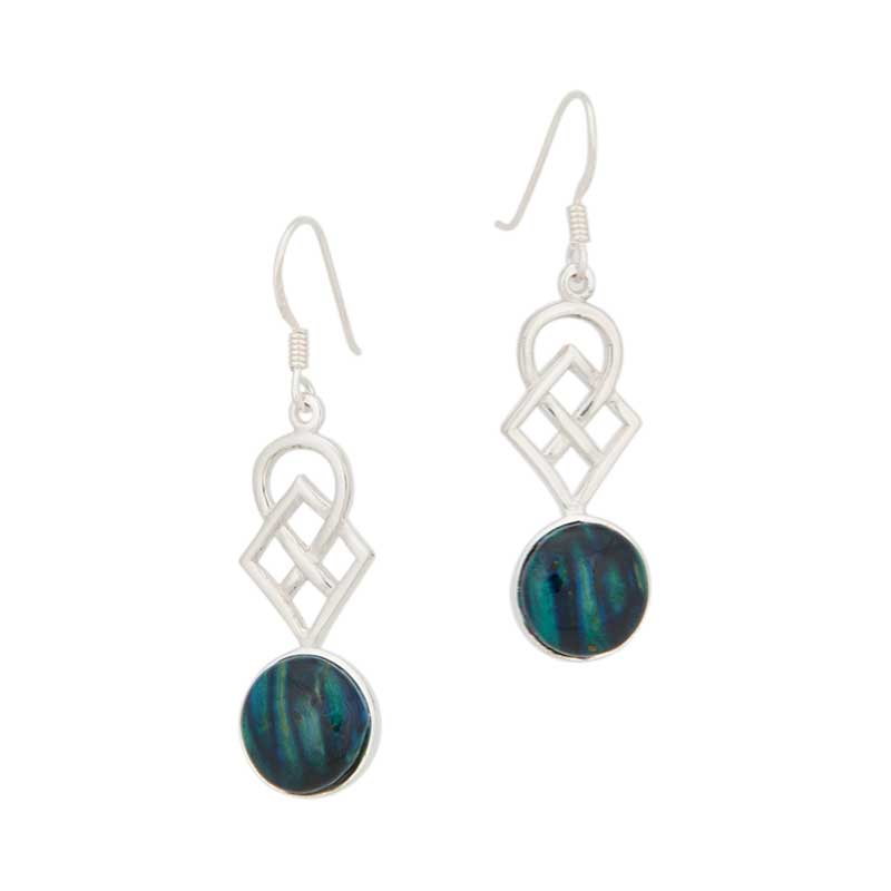 Heathergem Earrings with Knotwork