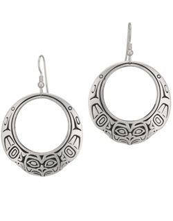 Eagle Hoop Earrings