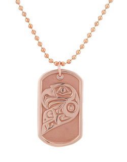 Lovebirds (Eagle) Dog Tag,Copper