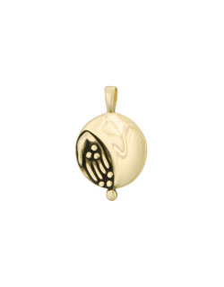 April Moon Pendant, 14 kt Gold