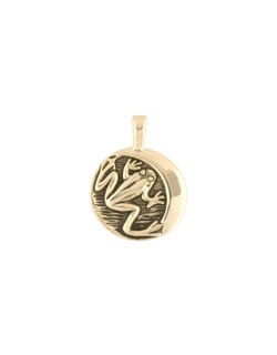 May Moon Pendant, 14 kt Gold