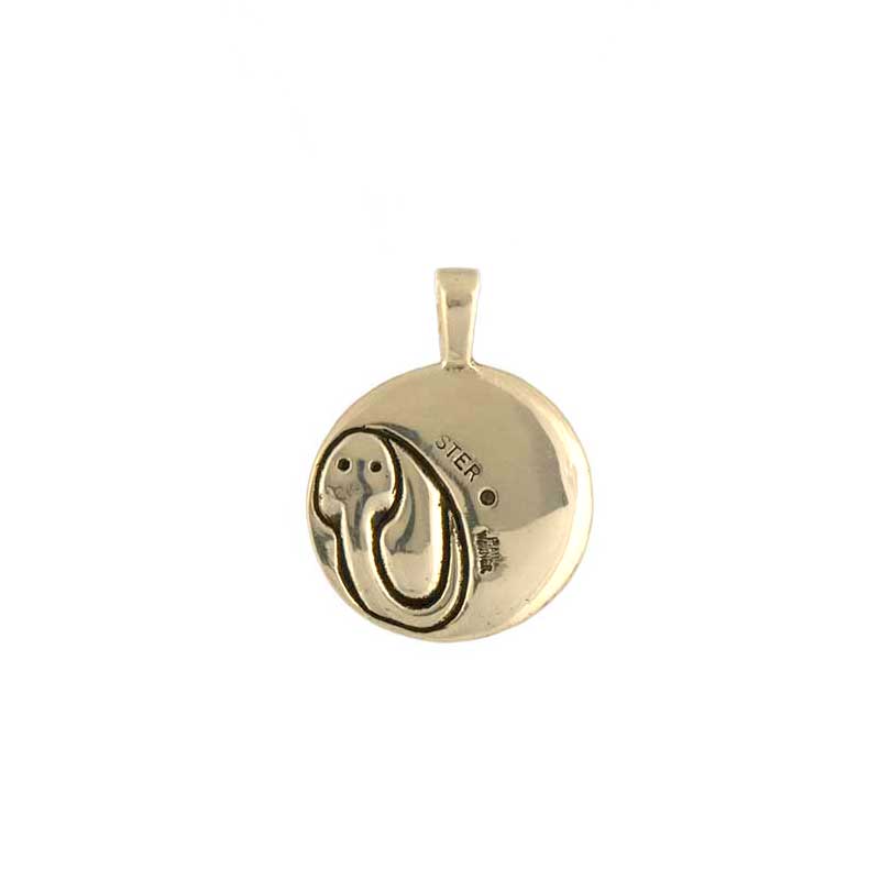 May Moon Pendant, 14 kt Gold