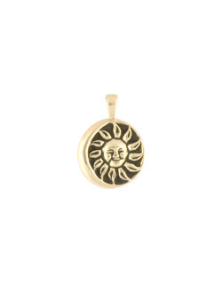 June Moon Pendant, 14 kt Gold