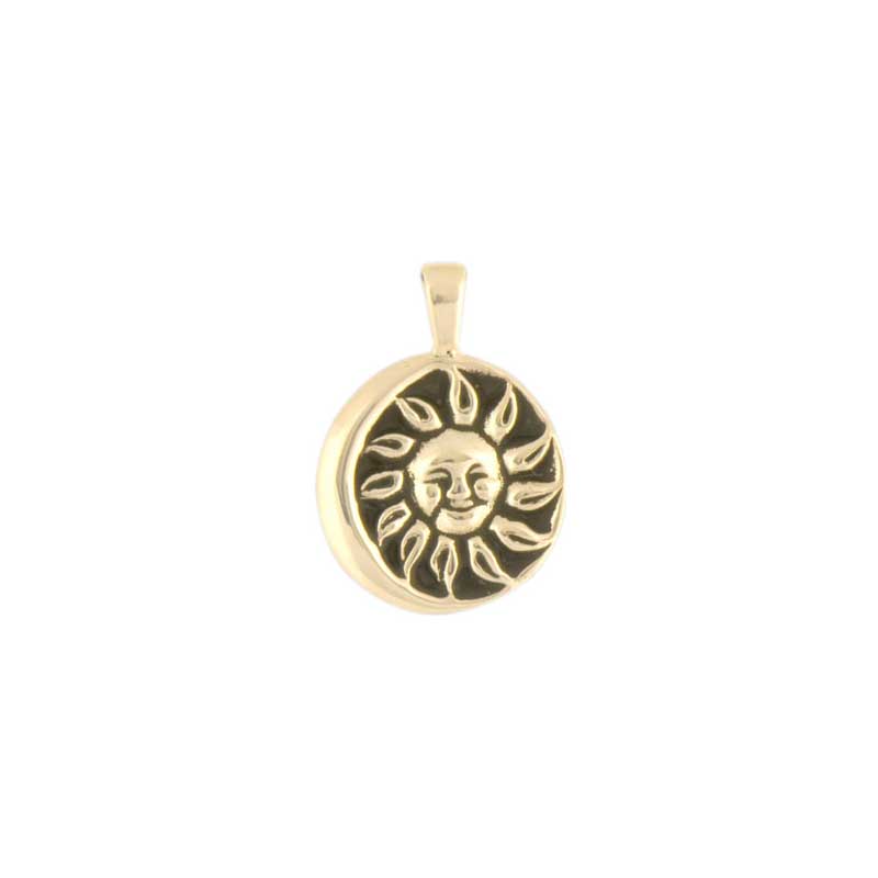 June Moon Pendant, 14 kt Gold