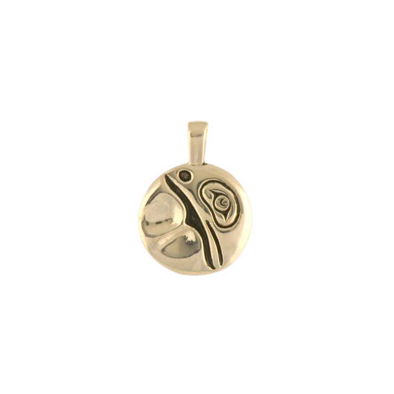 July Moon Pendant, 14 kt Gold