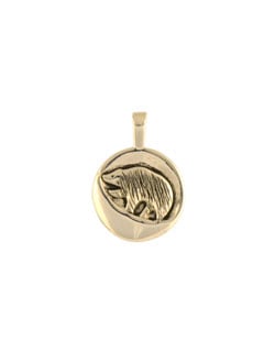 October Moon Pendant, 14 kt Gold