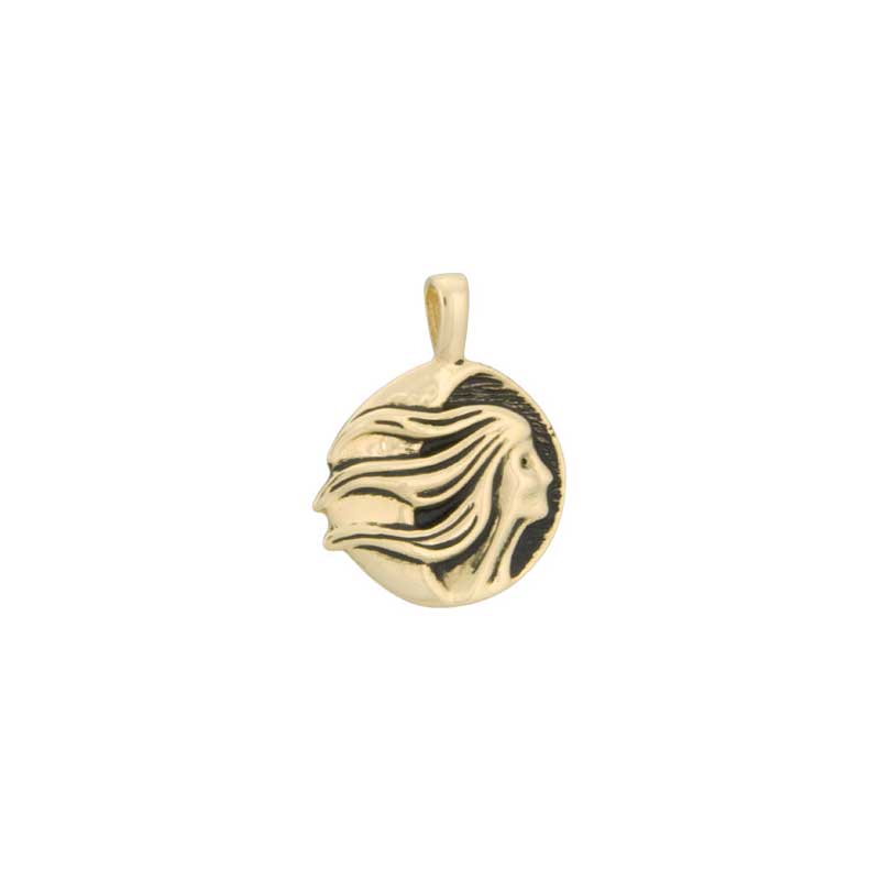 November Moon Pendant, 14 kt Gold