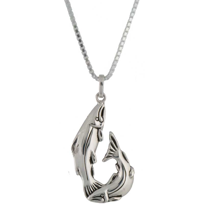 Salmon Hook Pendant by Paul Wagner