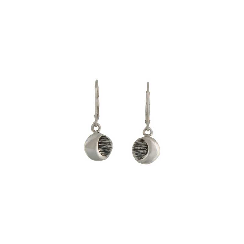 Moon Earrings, Sterling silver