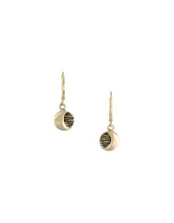 Moon Earrings, 14 kt. Gold