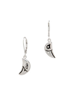 Raven and Eagle Head Earrings