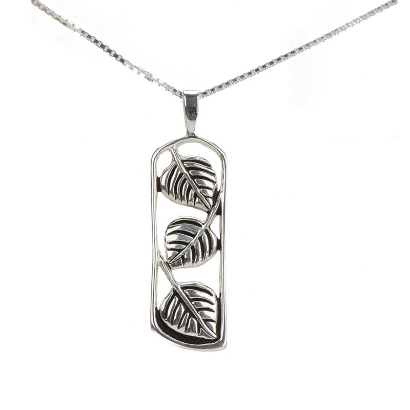 Aspen Leaf Triptych Pendant