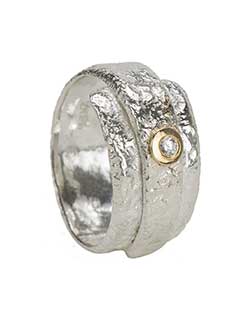 Reticulated Ring, Silver