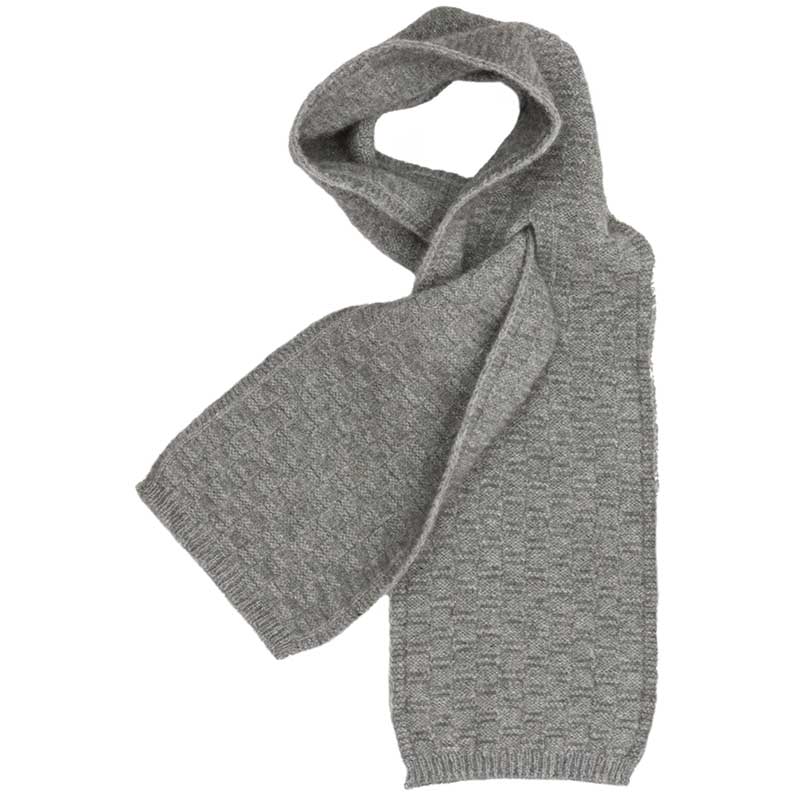 Dash Keyhole Scarf, Silver