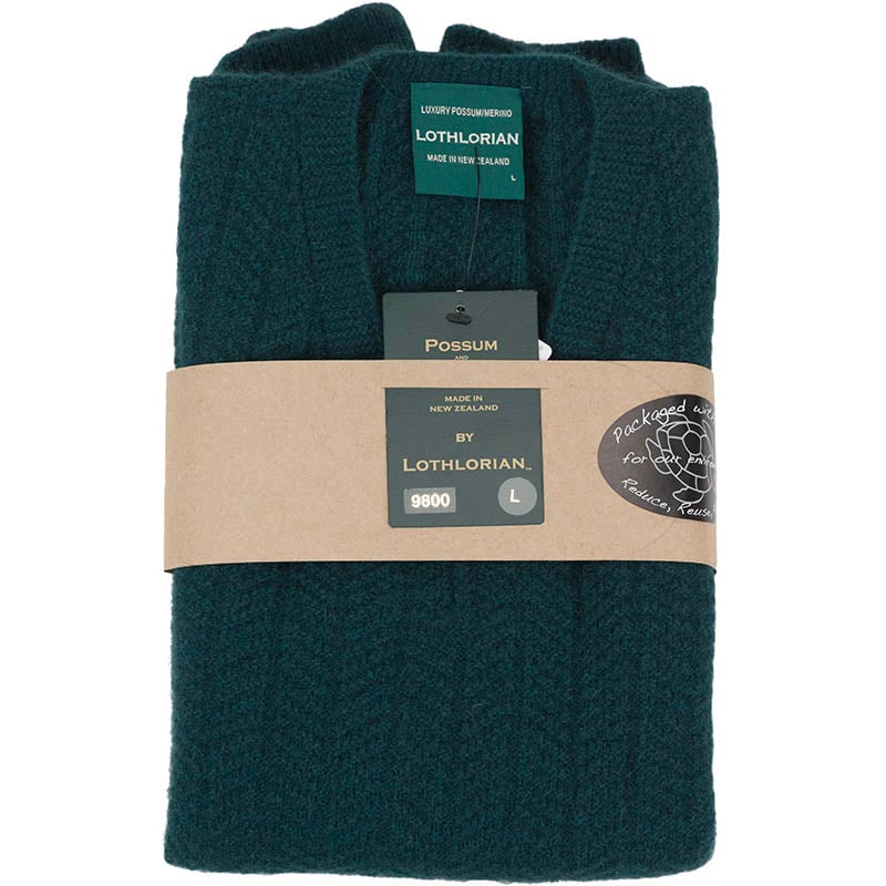 Possum Pullover Vest, Tasman Green