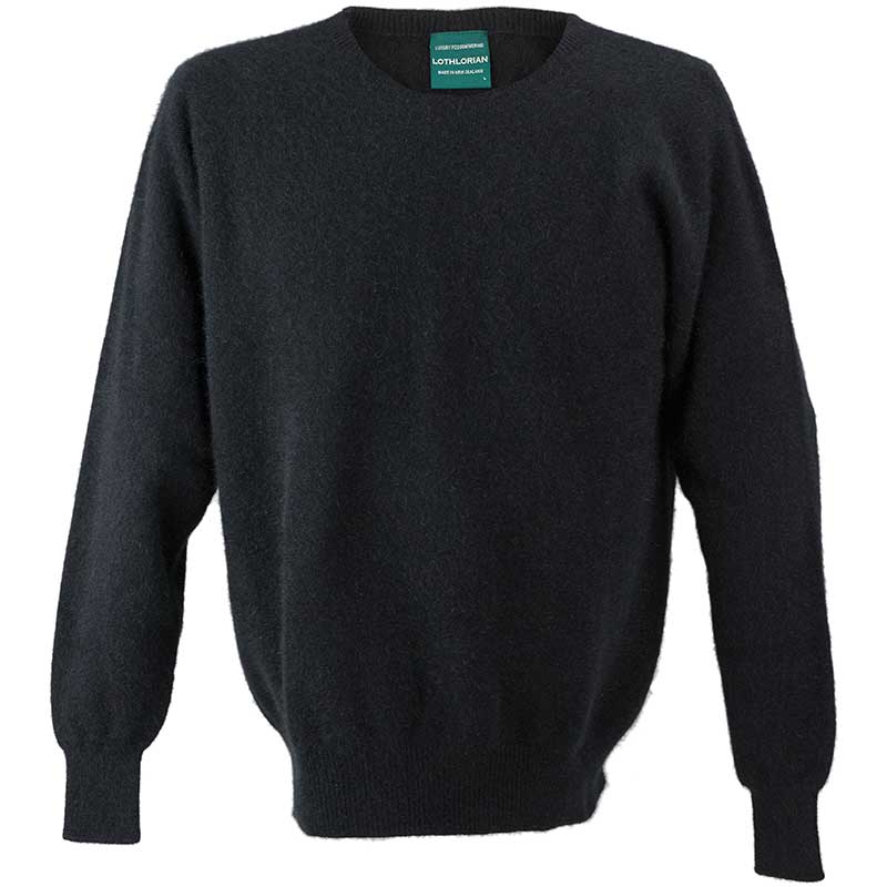 Possum Crew Neck Sweater, Black