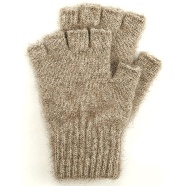 Possum Open Finger Gloves, Natural