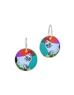 Rooster of Yuendumu Earrings (DD10)