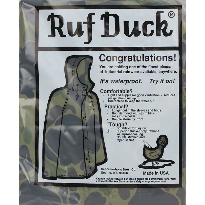 Ruf Duck Rain Overalls, Orange