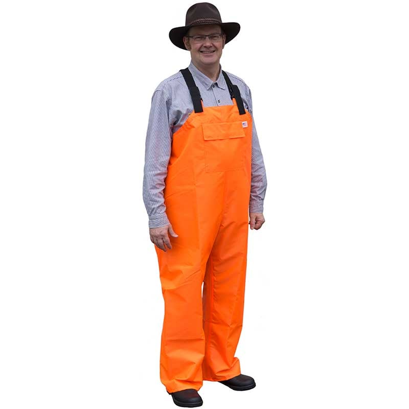 Ruf Duck Rain Overalls, Orange