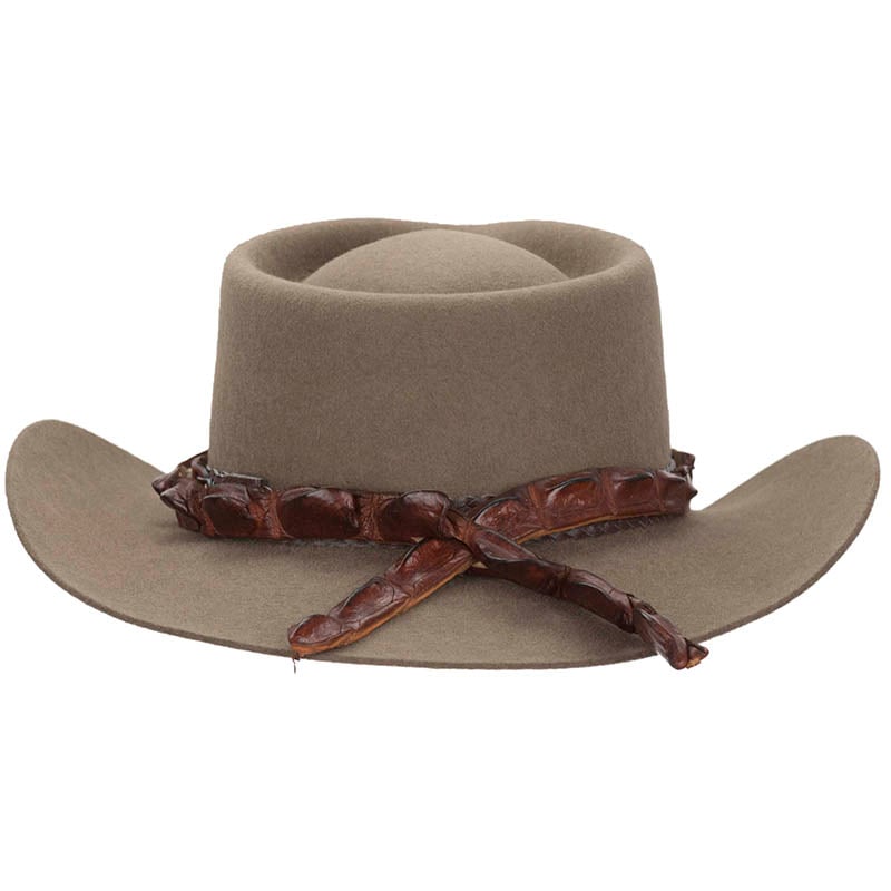 Crocodile Hat Band with Teeth, Back View
