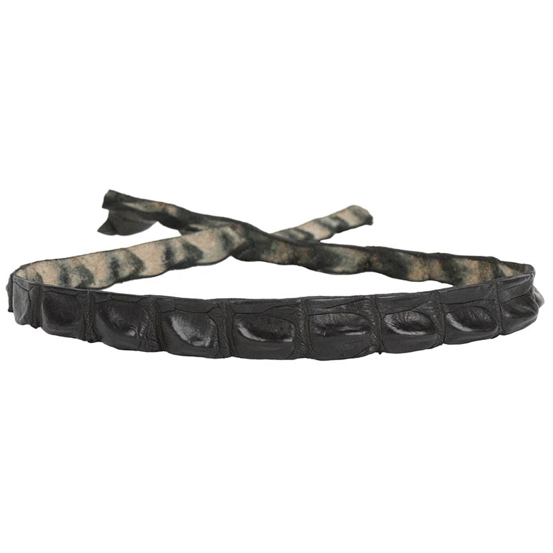 Crocodile Hat Band, Black