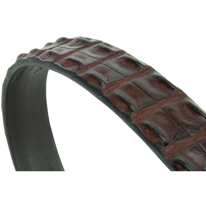 Men's Genuine Caiman Crocodile Tail Skin Belts