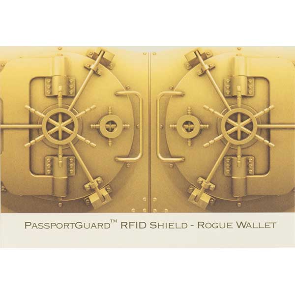 Passport Sleeve with RFID Protection, Gold Vault