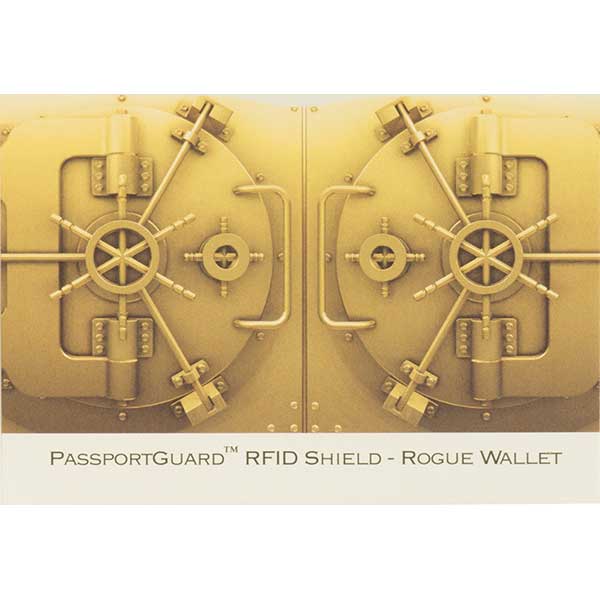 Passport Sleeve with RFID Protection, Gold Vault