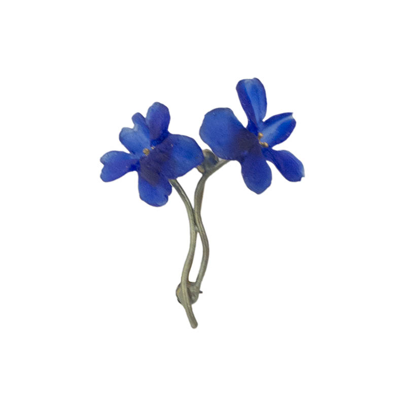 Blue Violet Brooch