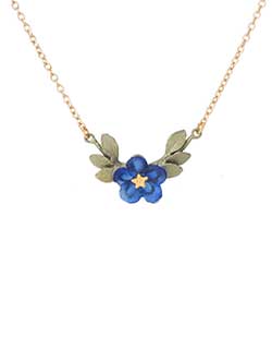 Blue Violet Bar Pendant