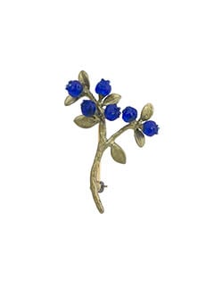 Petite Blueberry Brooch